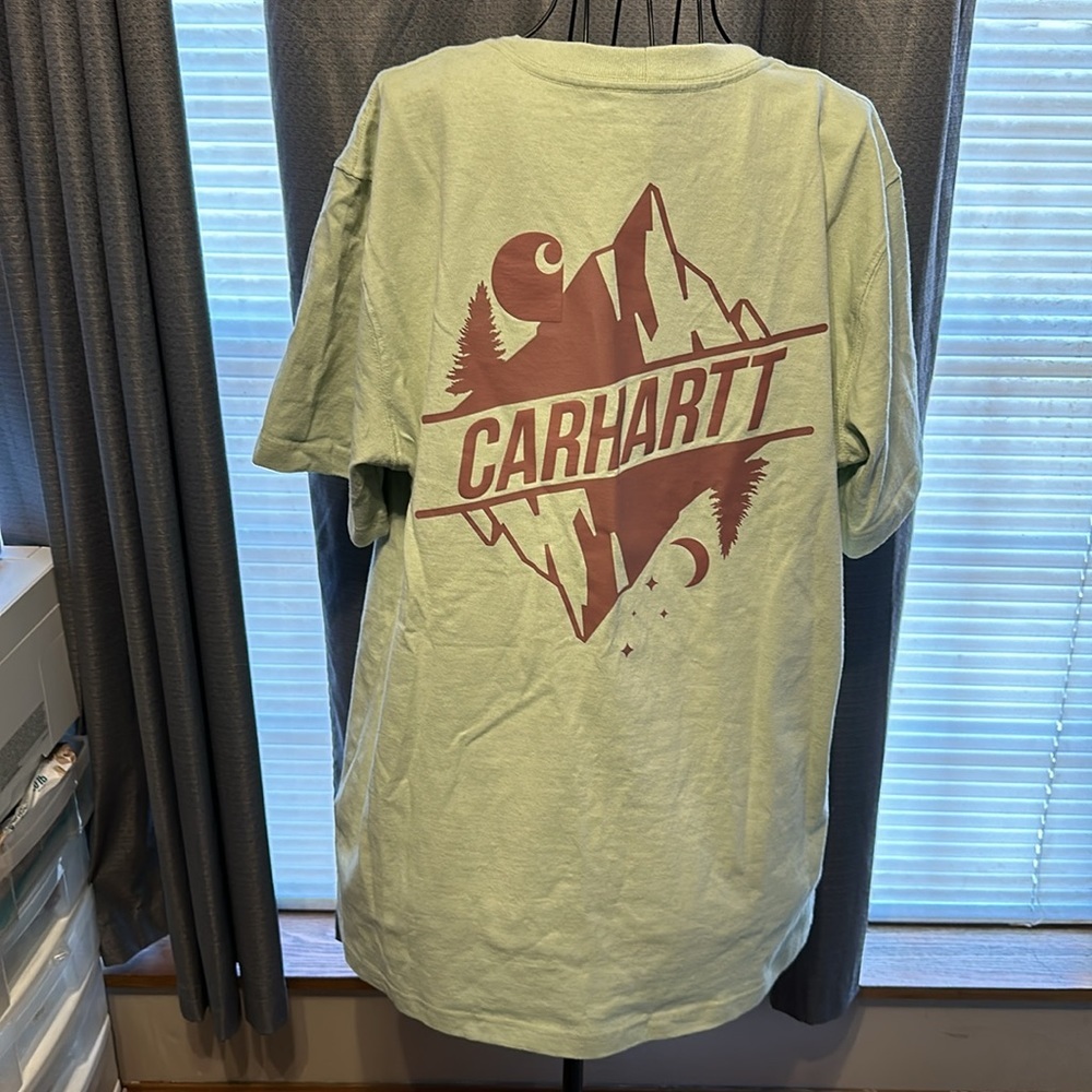 Mens Carhartt Logo Pocket Back Graphic Shirt Relaxed Fit​ - Picture 4 of 7
